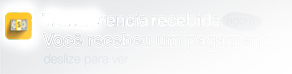 Notificação esquerda Notificação esquerda